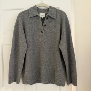 Reformation Gray cashmere sweater